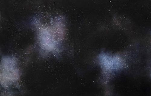 Valérie Favre, Cosmos/Univers, Encre sur toile, 271x427, cm 2020