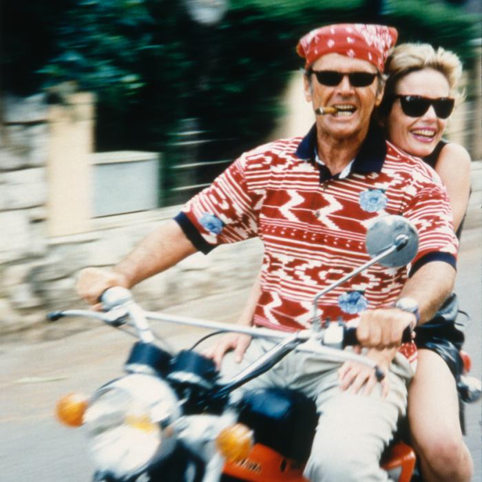 « Jack Nicholson et Rebecca Broussard », Saint-Jean-Cap-Ferrat, 1994 © Willy Rizzo